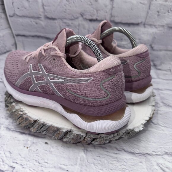 Asics Womens Gel-Nimbus 24 1012B201 Pink Running Shoes Sneakers Size 9.5 - Picture 7 of 10